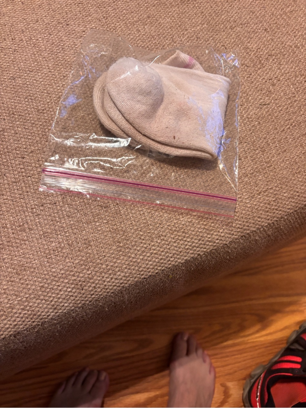 Well Worn Adidas Lavender Logo Ankle Socks - Picture 7 of 7